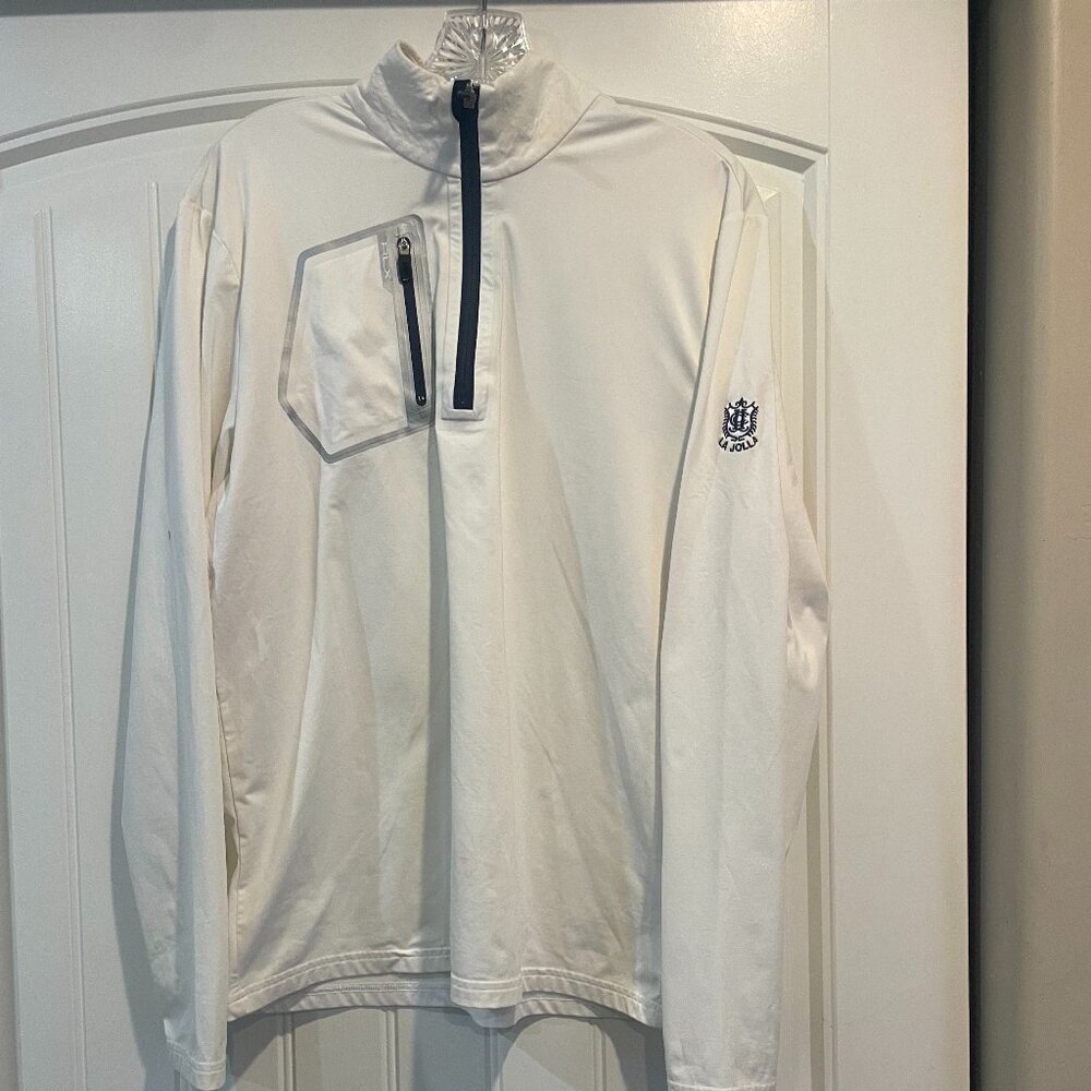RLX Ralph Lauren La Jolla Golf 1/4 Zip Pullover - White - Men’s Medium